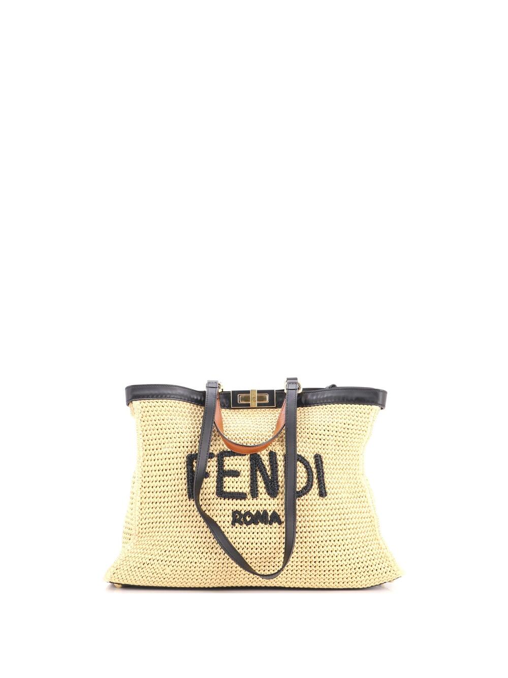 Fendi Peekaboo X-Tote Raffia Medium #349612F23B